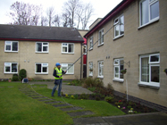 One of our residential window cleaners in wakefield
